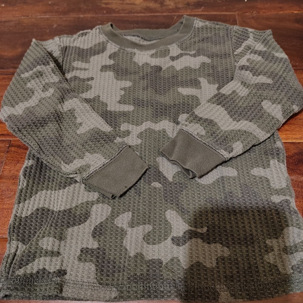 Green Camouflage Crewneck Sweater